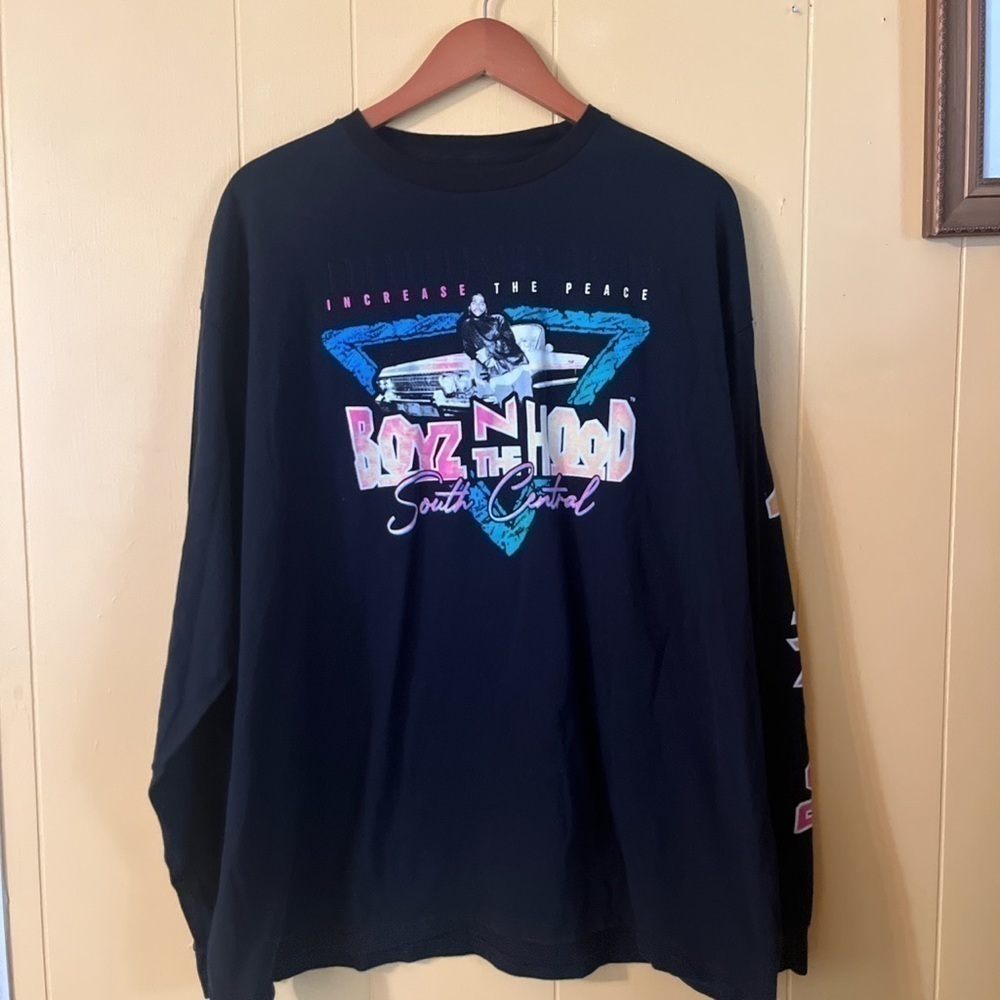Boyz N the Hood Shirt Men's 2XL Long Sleeve Black